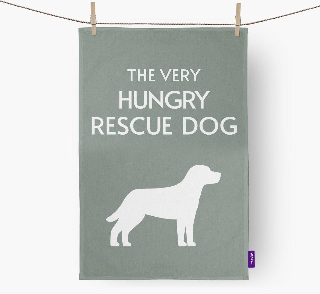 'The Very Hungry...' - Personalized {breedFullName} Dish Towel