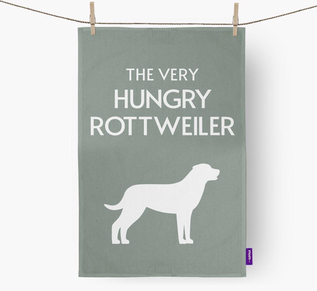'The Very Hungry...' - Personalized {breedFullName} Dish Towel