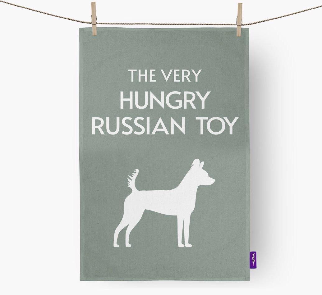 'The Very Hungry...' - Personalized {breedFullName} Dish Towel