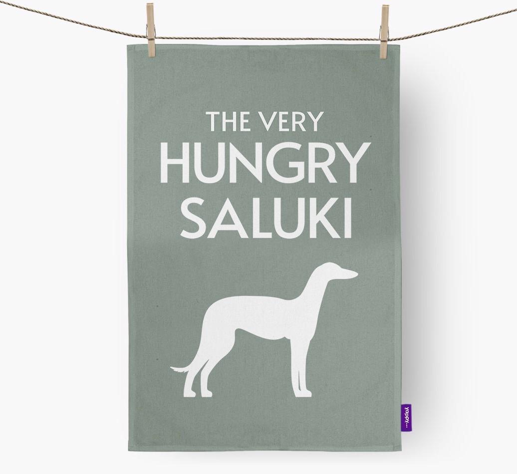 'The Very Hungry...' - Personalized {breedFullName} Dish Towel
