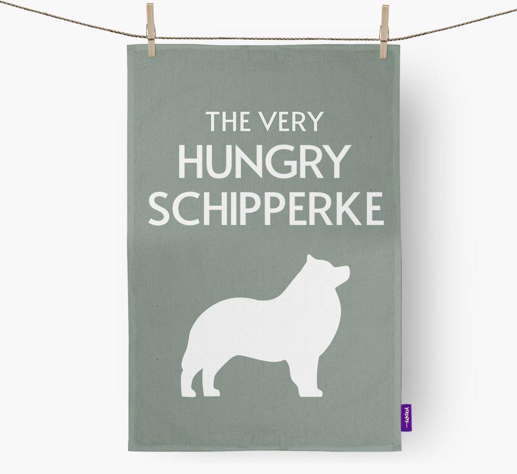 'The Very Hungry...' - Personalized {breedFullName} Dish Towel
