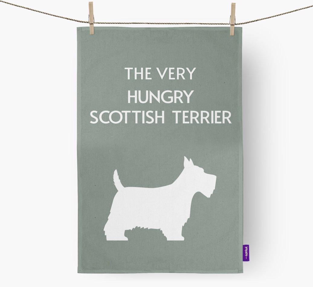 'The Very Hungry...' - Personalized {breedFullName} Dish Towel