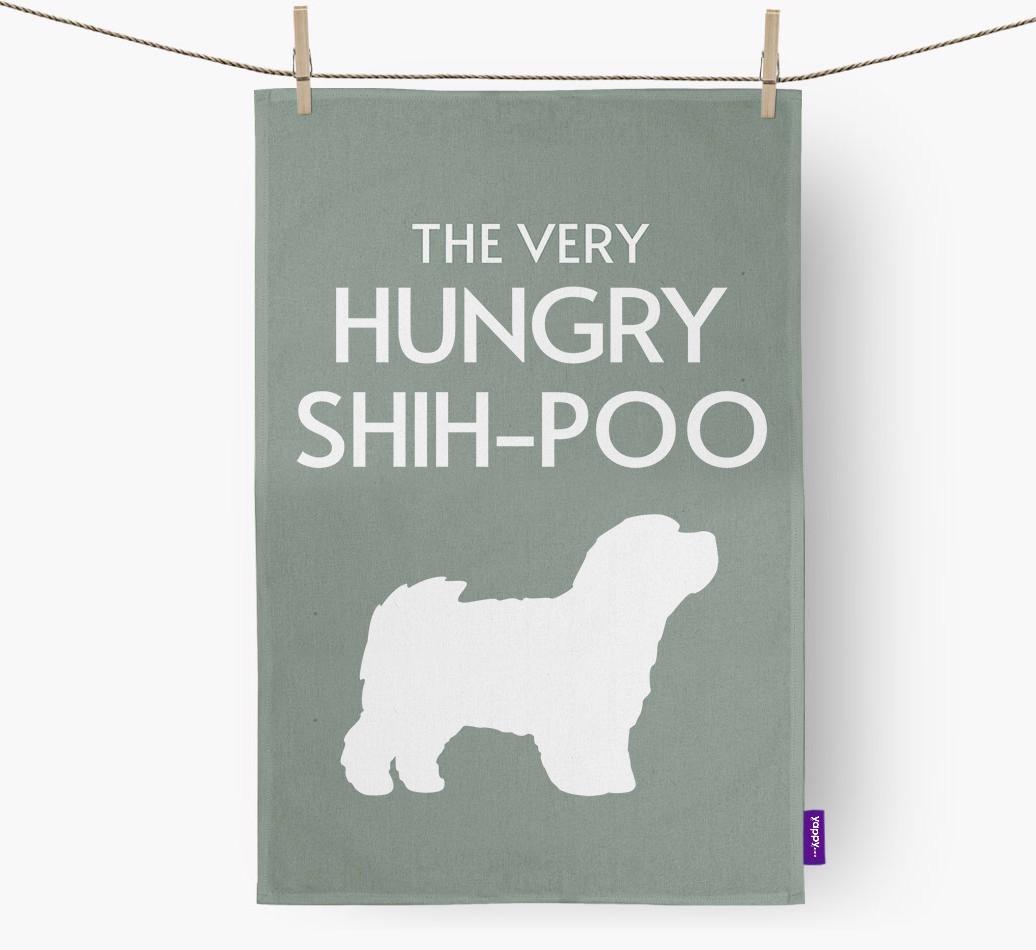 'The Very Hungry...' - Personalized {breedFullName} Dish Towel