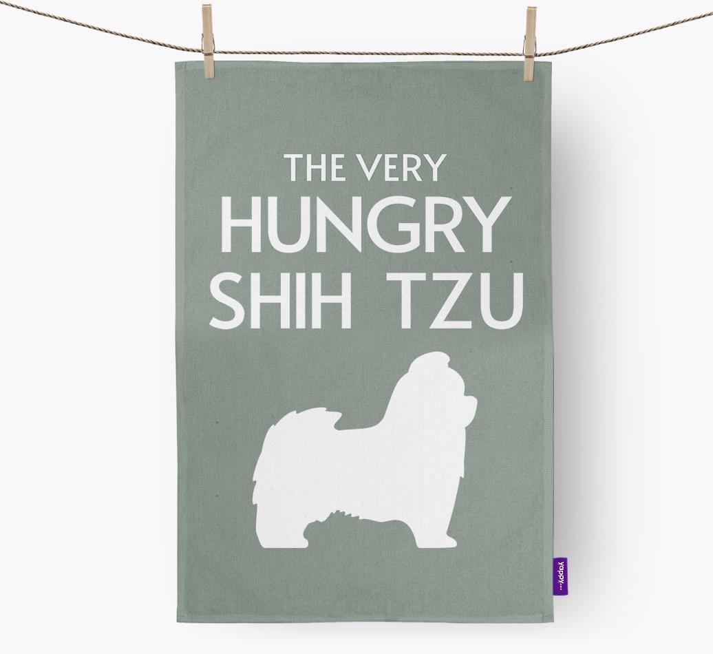 'The Very Hungry...' - Personalized {breedFullName} Dish Towel