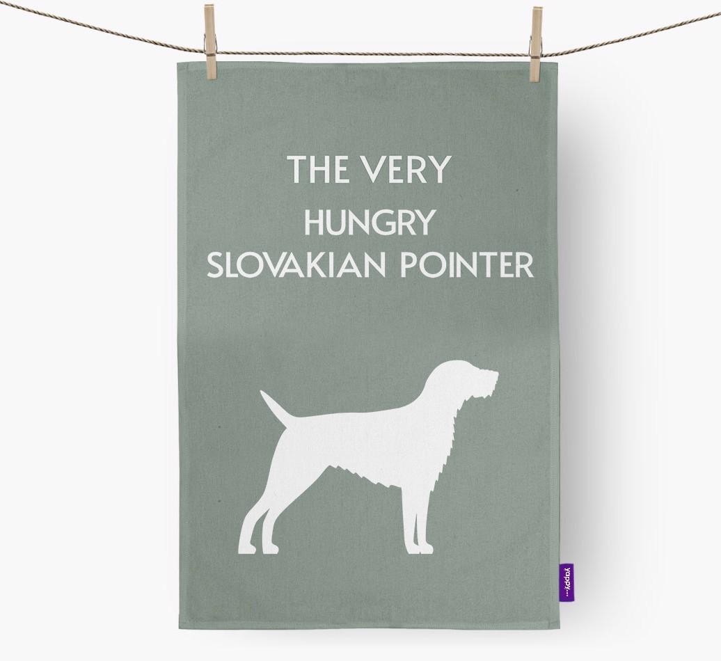 'The Very Hungry...' - Personalized {breedFullName} Dish Towel