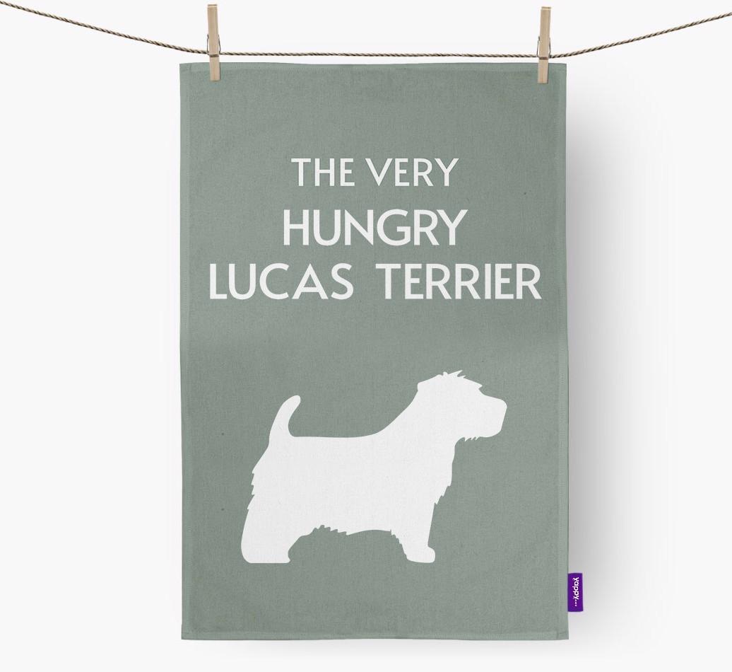 'The Very Hungry...' - Personalized {breedFullName} Dish Towel