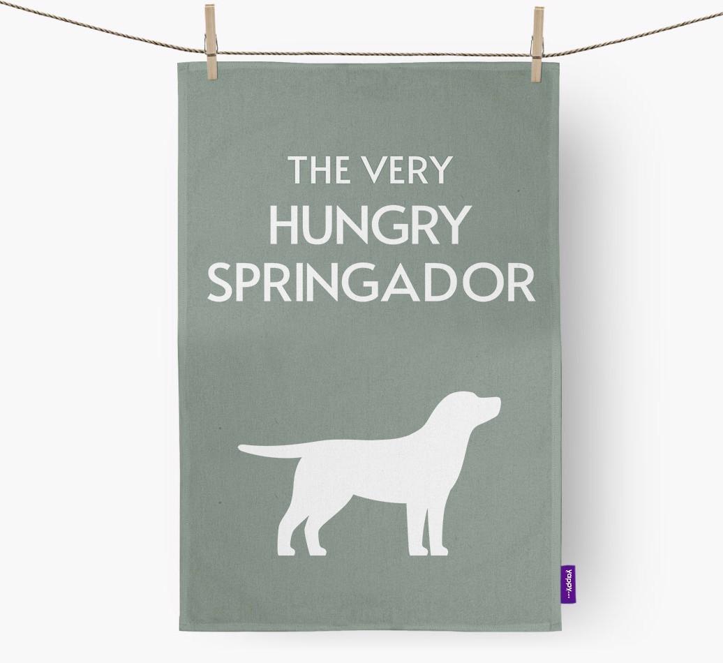 'The Very Hungry...' - Personalized {breedFullName} Dish Towel