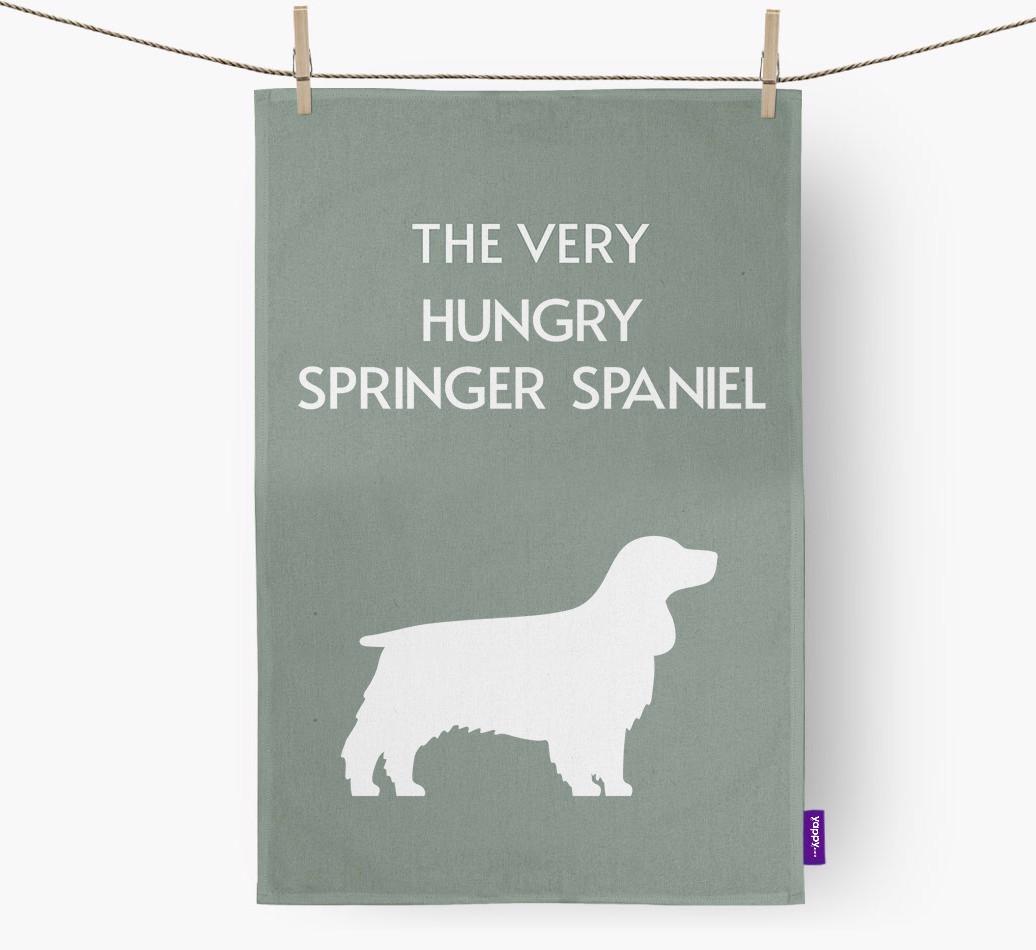 'The Very Hungry...' - Personalized {breedFullName} Dish Towel