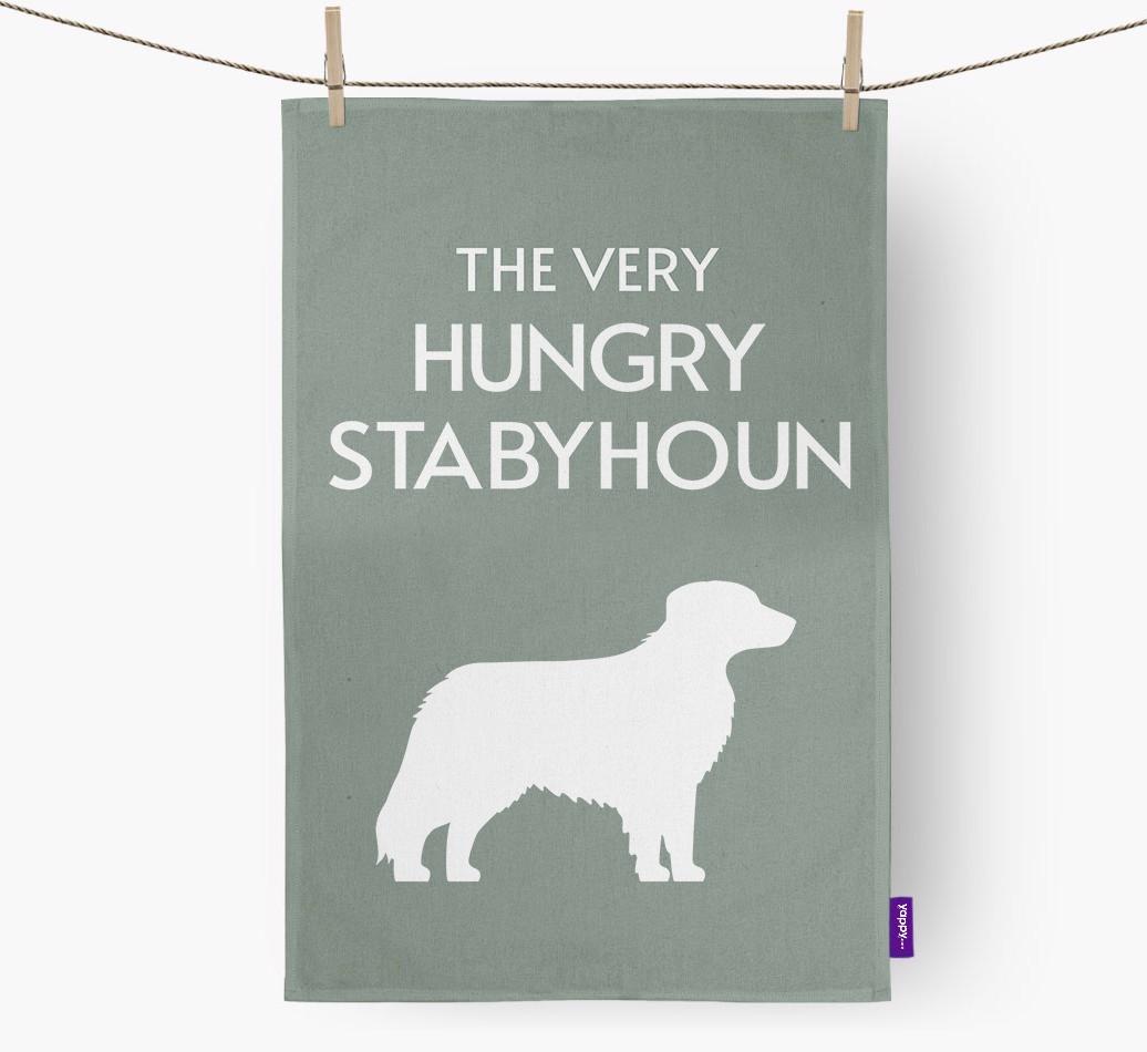 'The Very Hungry...' - Personalized {breedFullName} Dish Towel
