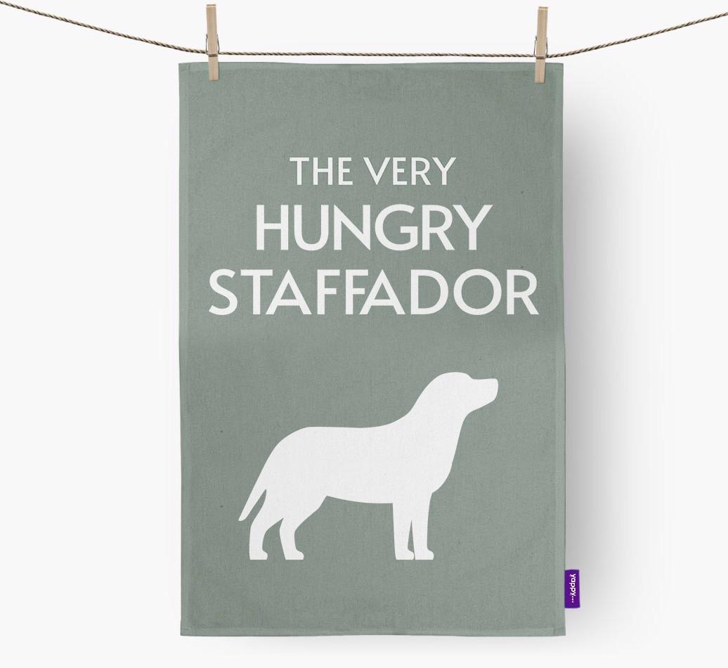 'The Very Hungry...' - Personalized {breedFullName} Dish Towel