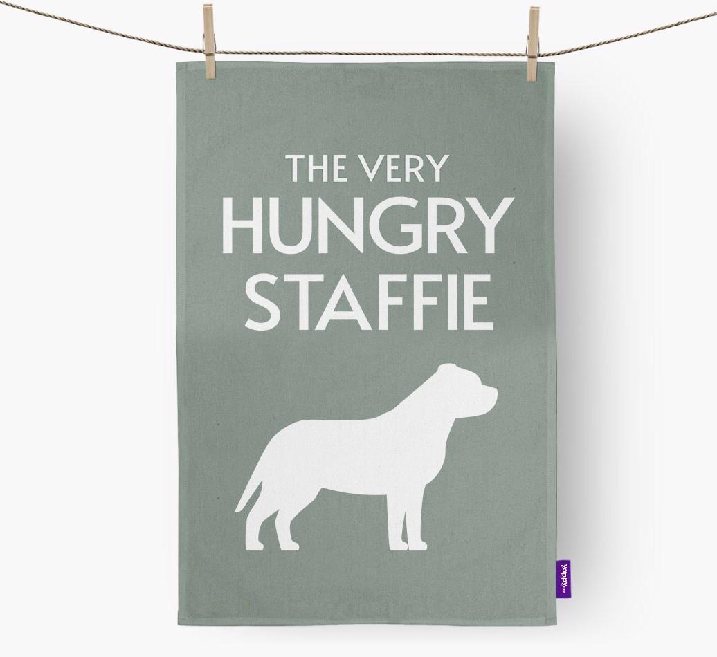 'The Very Hungry...' - Personalized {breedFullName} Dish Towel
