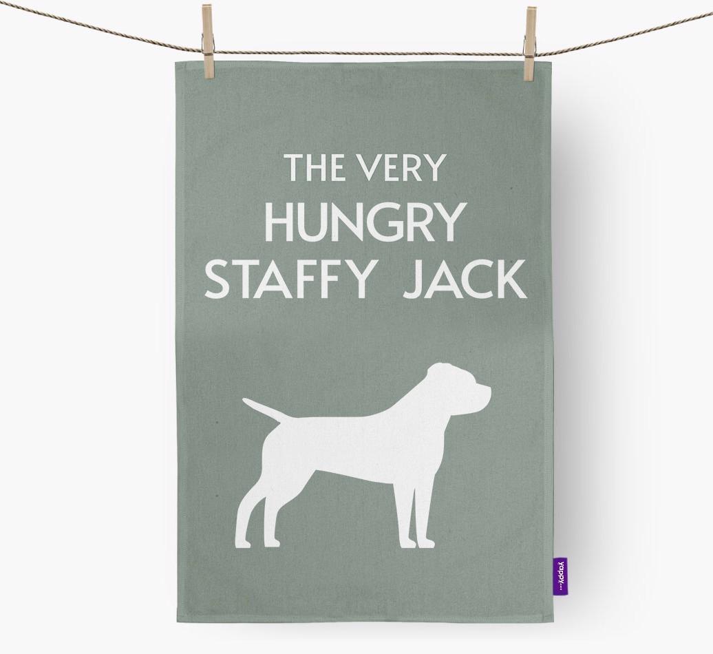 'The Very Hungry...' - Personalized {breedFullName} Dish Towel