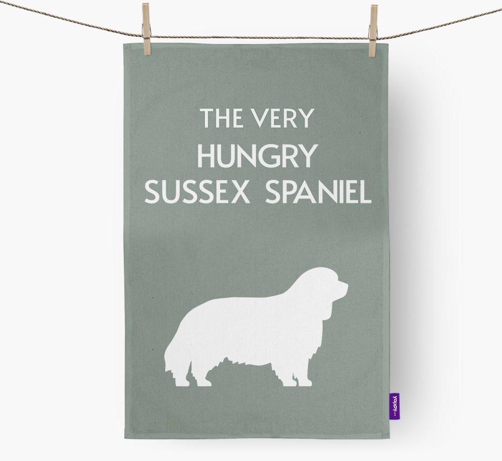 'The Very Hungry...' - Personalized {breedFullName} Dish Towel