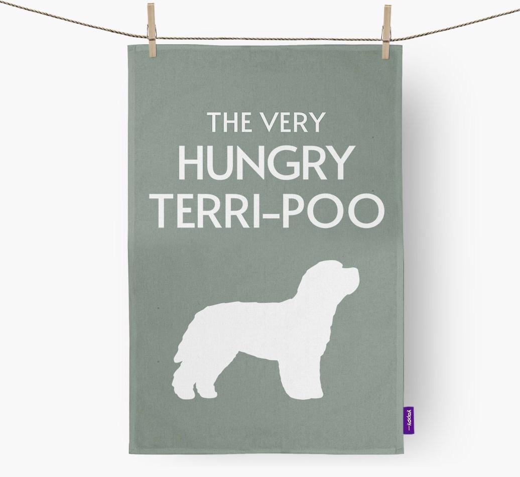'The Very Hungry...' - Personalized {breedFullName} Dish Towel