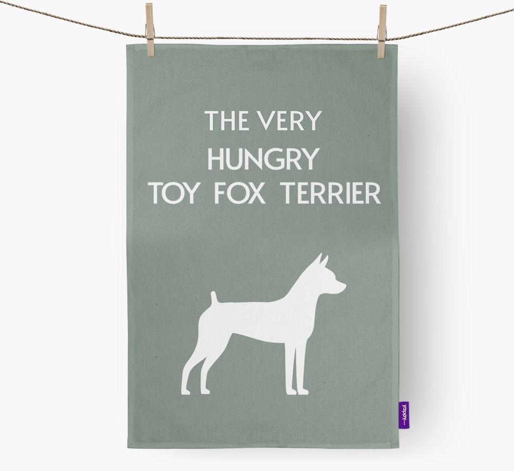 'The Very Hungry...' - Personalized {breedFullName} Dish Towel