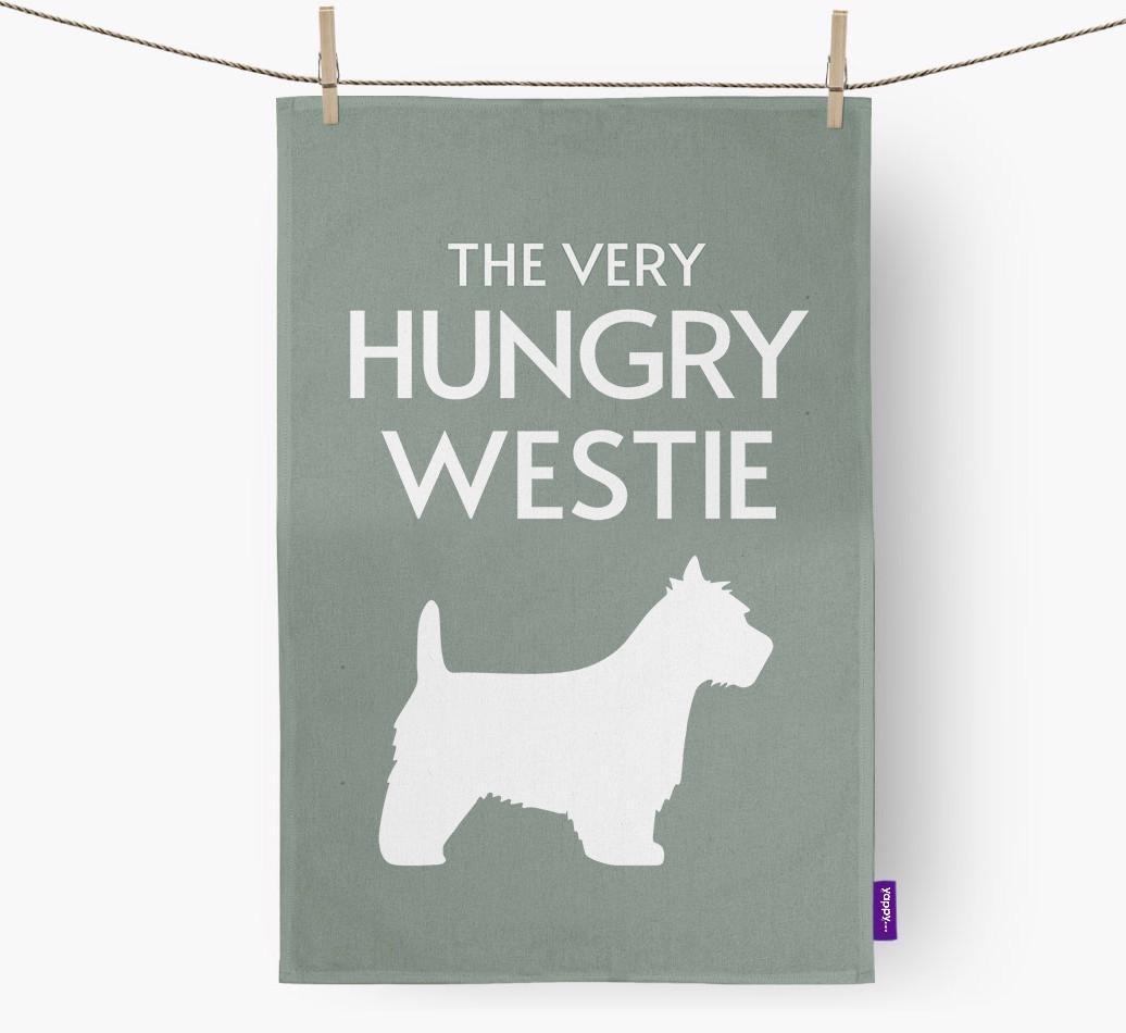 'The Very Hungry...' - Personalized {breedFullName} Dish Towel