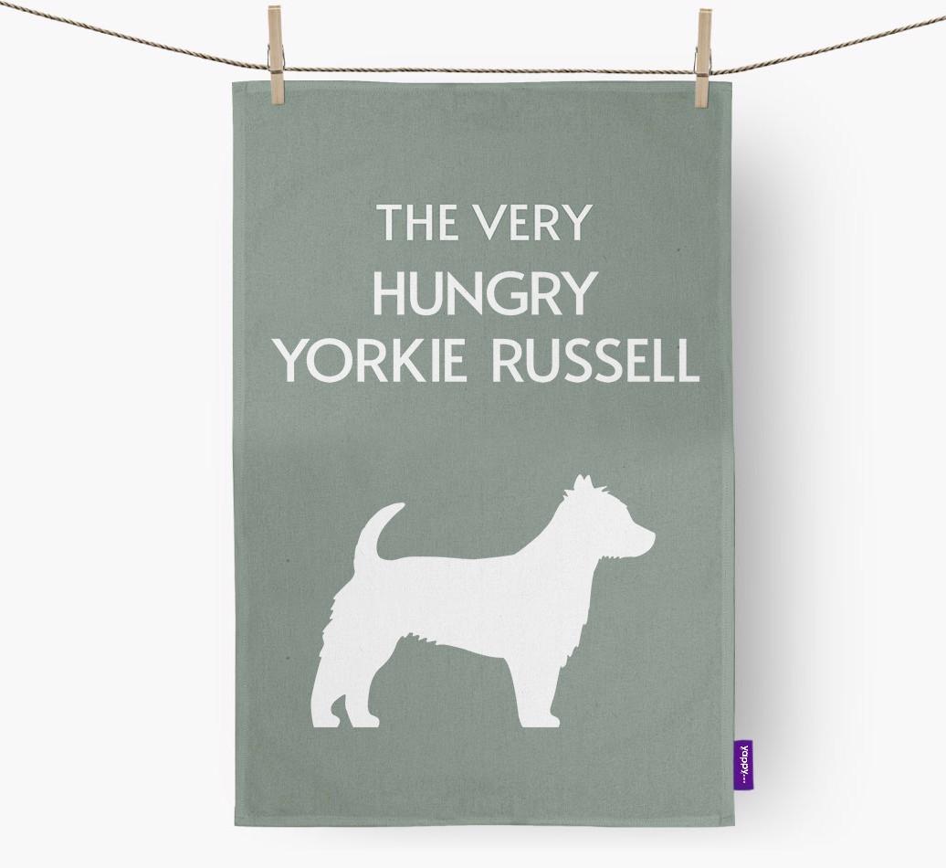 'The Very Hungry...' - Personalized {breedFullName} Dish Towel