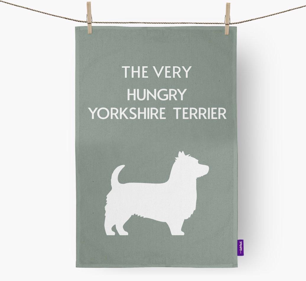 'The Very Hungry...' - Personalized {breedFullName} Dish Towel