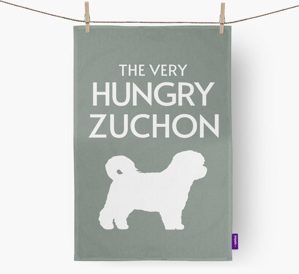 'The Very Hungry...' - Personalized {breedFullName} Dish Towel