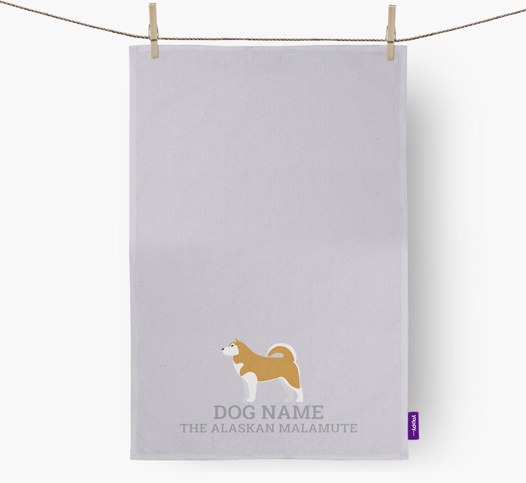 Personalized '{dogsName} The {breedFullName}' Dish Towel