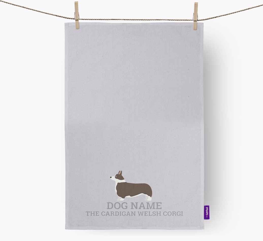 Personalized '{dogsName} The {breedFullName}' Dish Towel