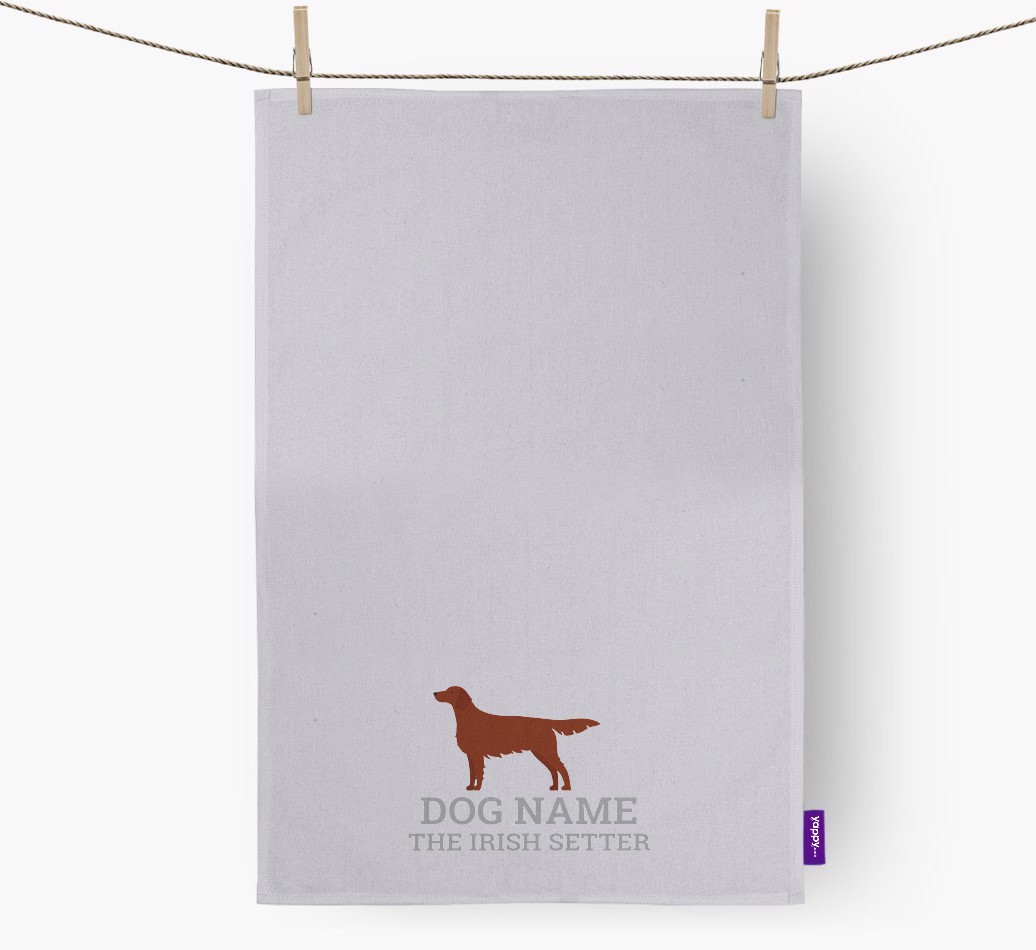Personalized '{dogsName} The {breedFullName}' Dish Towel