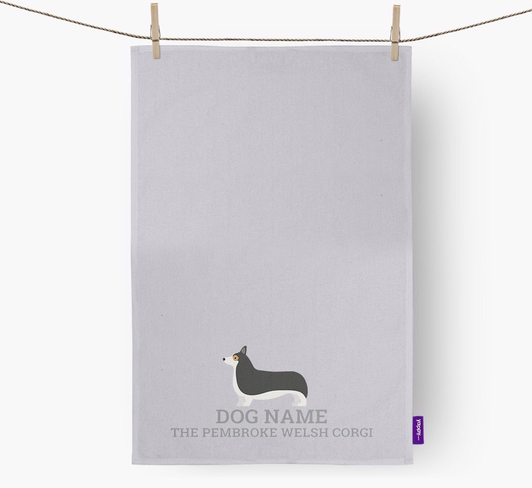 Personalized '{dogsName} The {breedFullName}' Dish Towel
