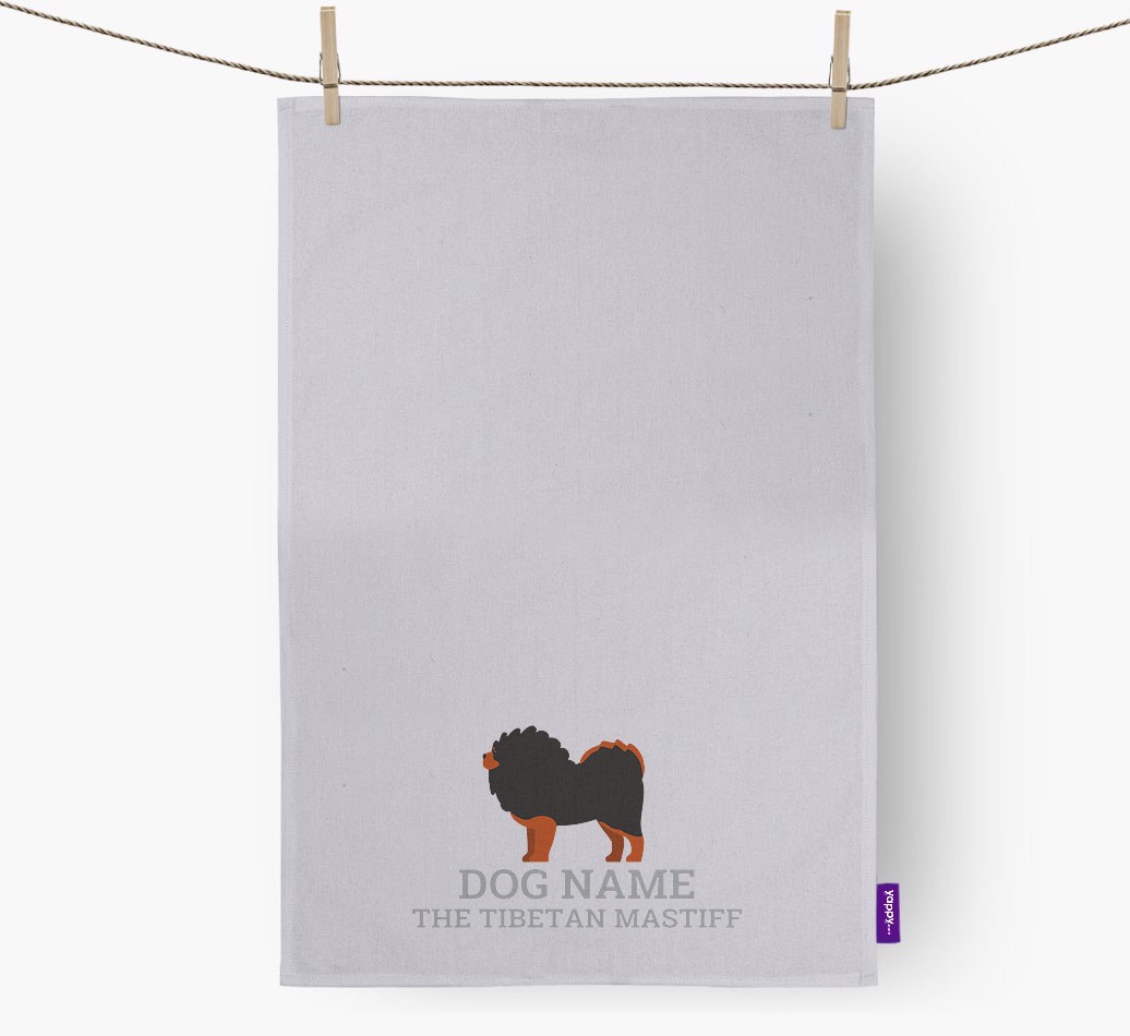 Personalized '{dogsName} The {breedFullName}' Dish Towel