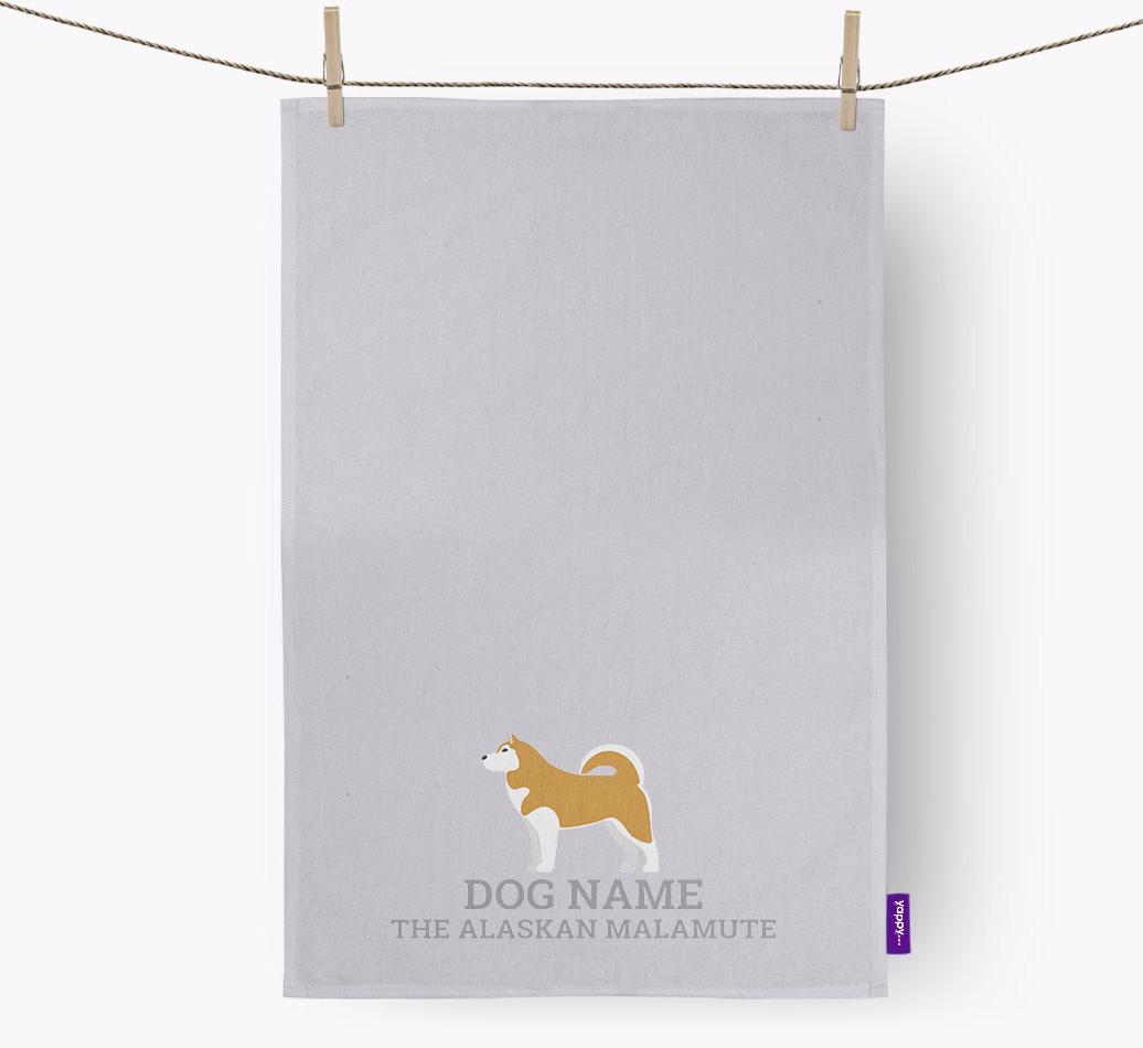 Personalized '{dogsName} The {breedFullName}' Dish Towel