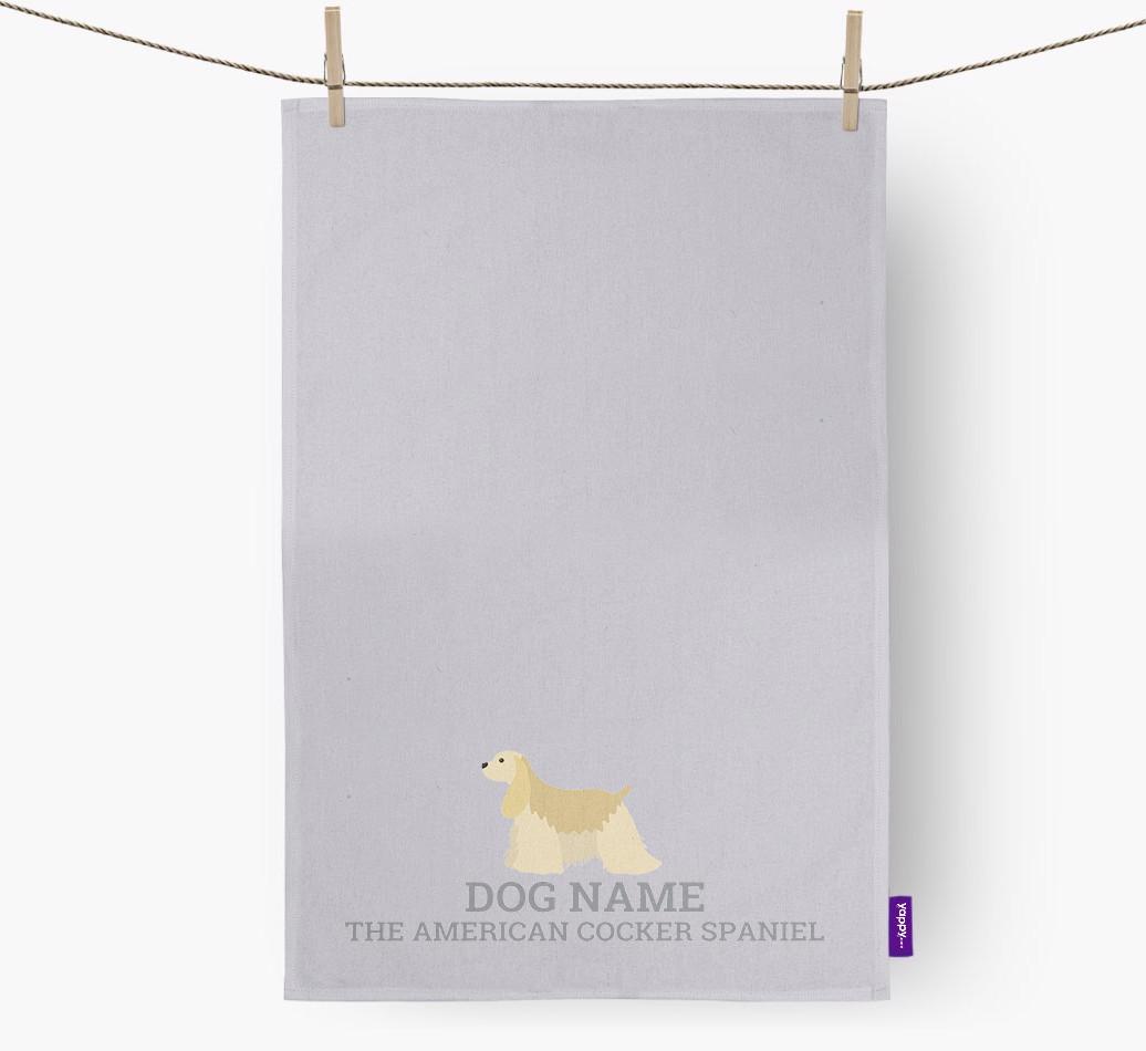 Personalized '{dogsName} The {breedFullName}' Dish Towel