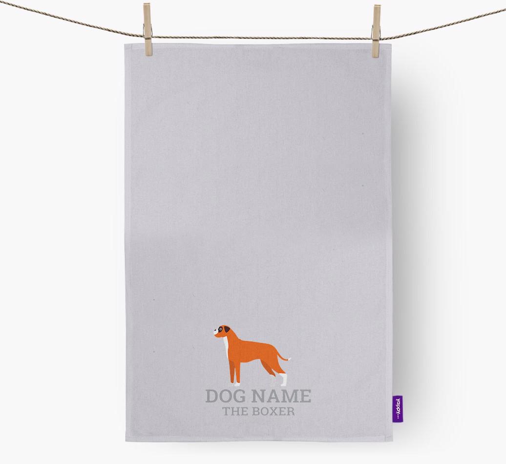 Personalized '{dogsName} The {breedFullName}' Dish Towel