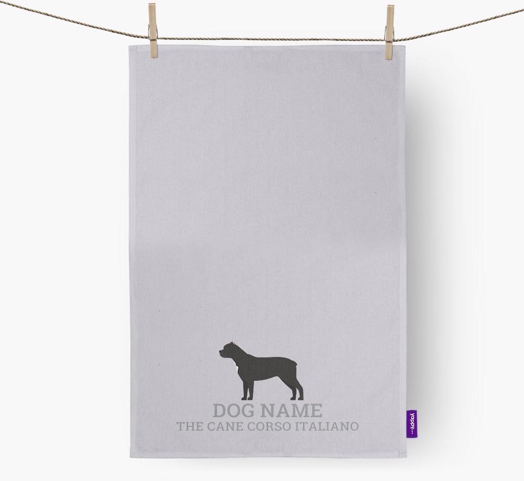 Personalized '{dogsName} The {breedFullName}' Dish Towel