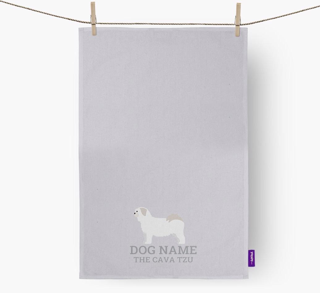 Personalized '{dogsName} The {breedFullName}' Dish Towel