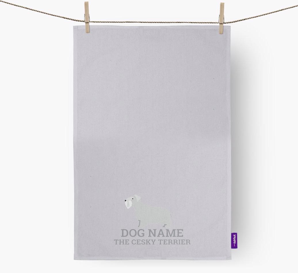 Personalized '{dogsName} The {breedFullName}' Dish Towel