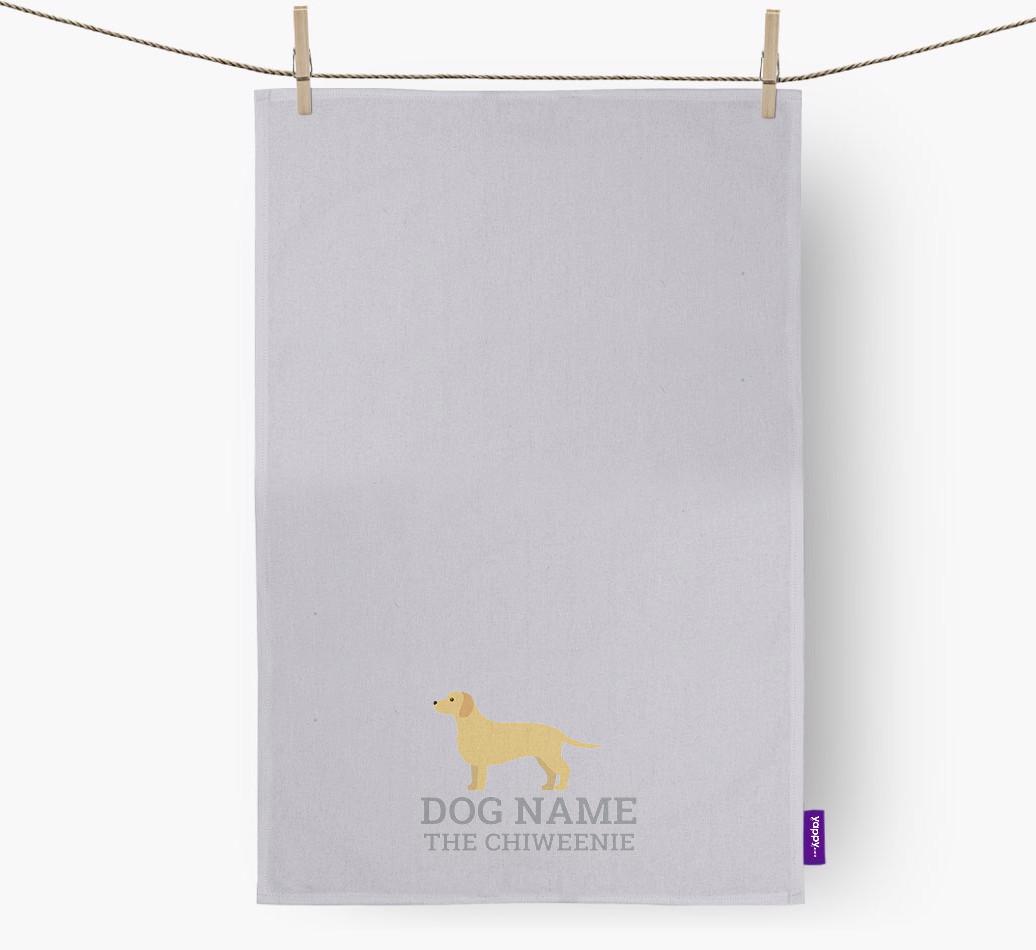 Personalized '{dogsName} The {breedFullName}' Dish Towel