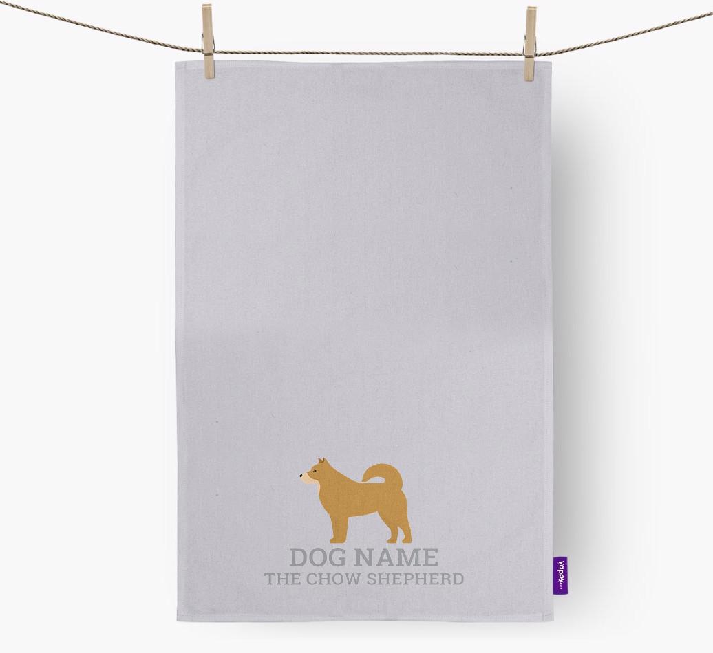 Personalized '{dogsName} The {breedFullName}' Dish Towel