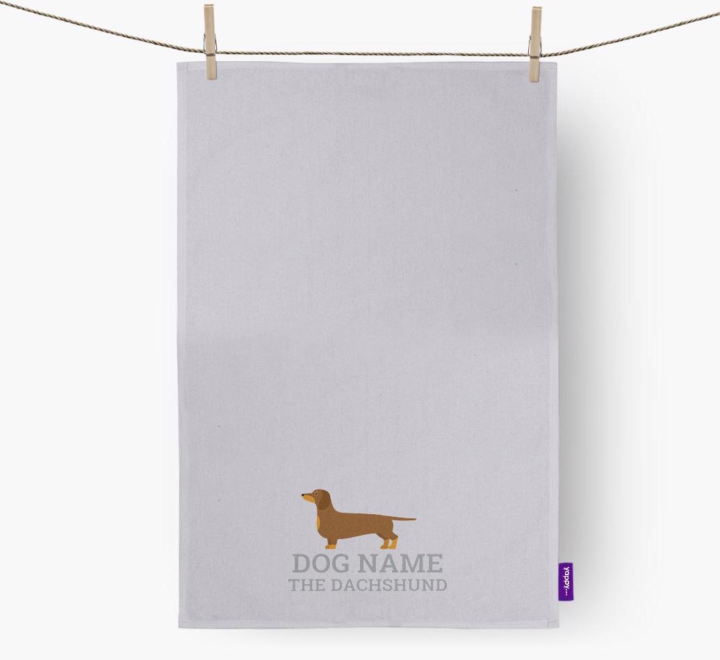 Personalized '{dogsName} The {breedFullName}' Dish Towel