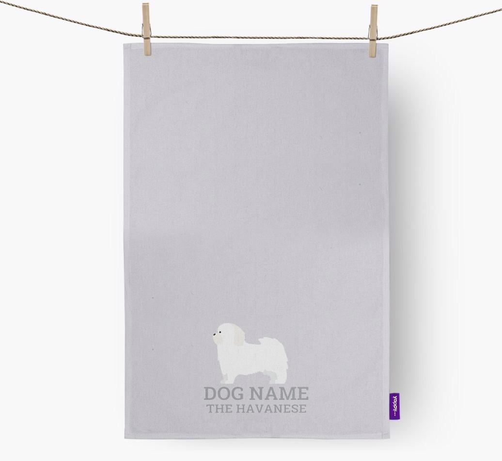 Personalized '{dogsName} The {breedFullName}' Dish Towel