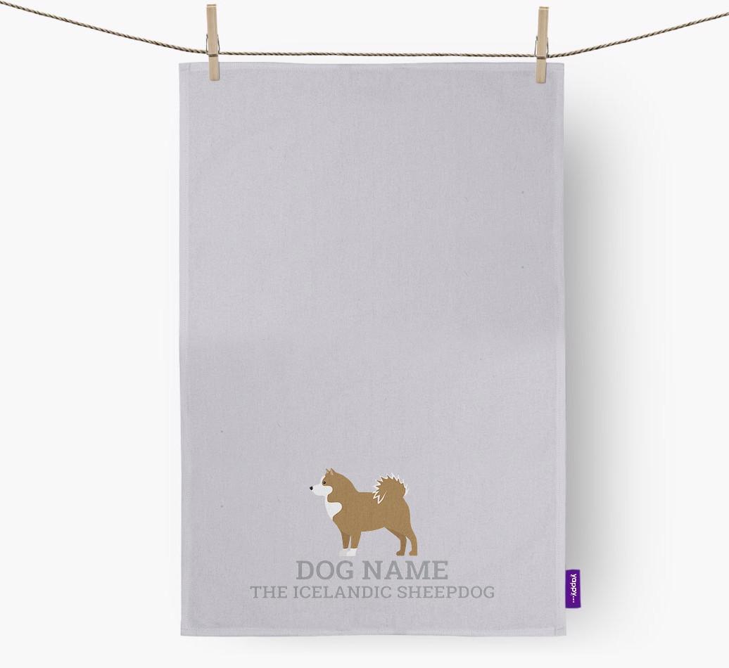 Personalized '{dogsName} The {breedFullName}' Dish Towel