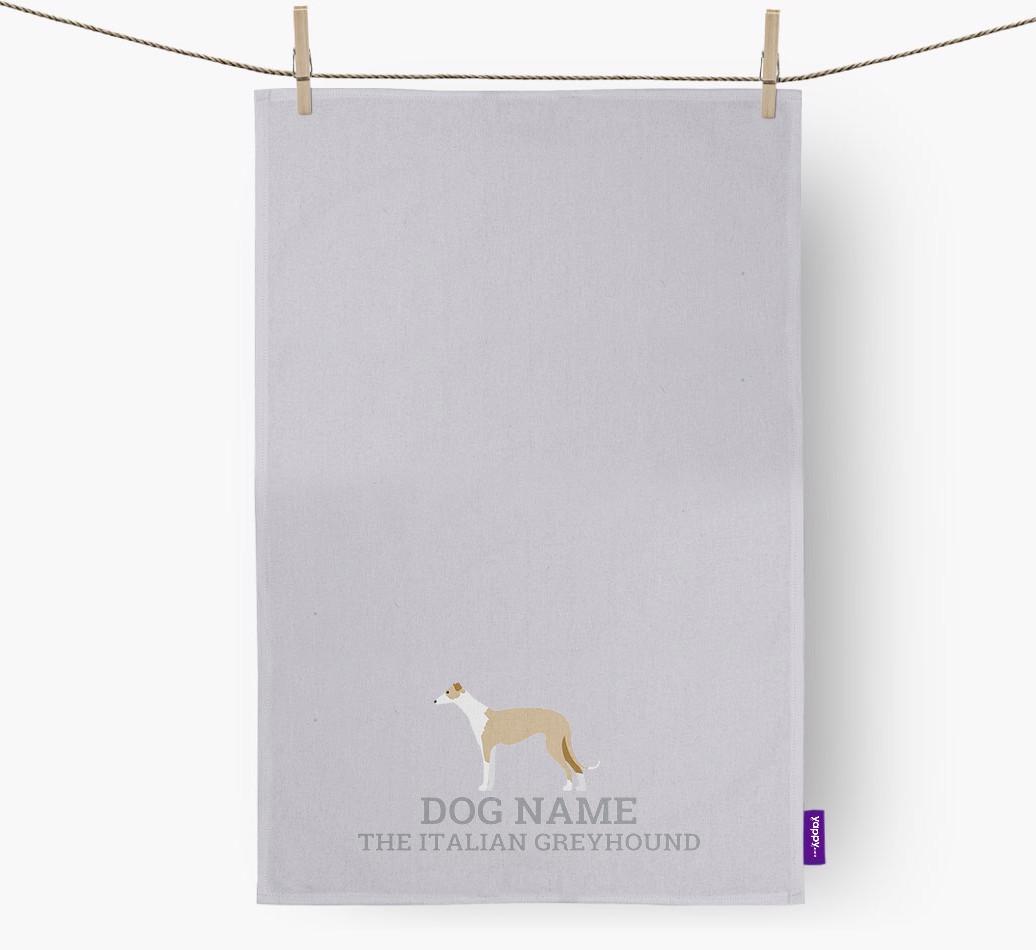 Personalized '{dogsName} The {breedFullName}' Dish Towel