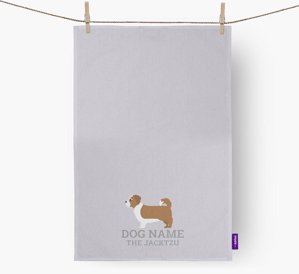 Personalized '{dogsName} The {breedFullName}' Dish Towel
