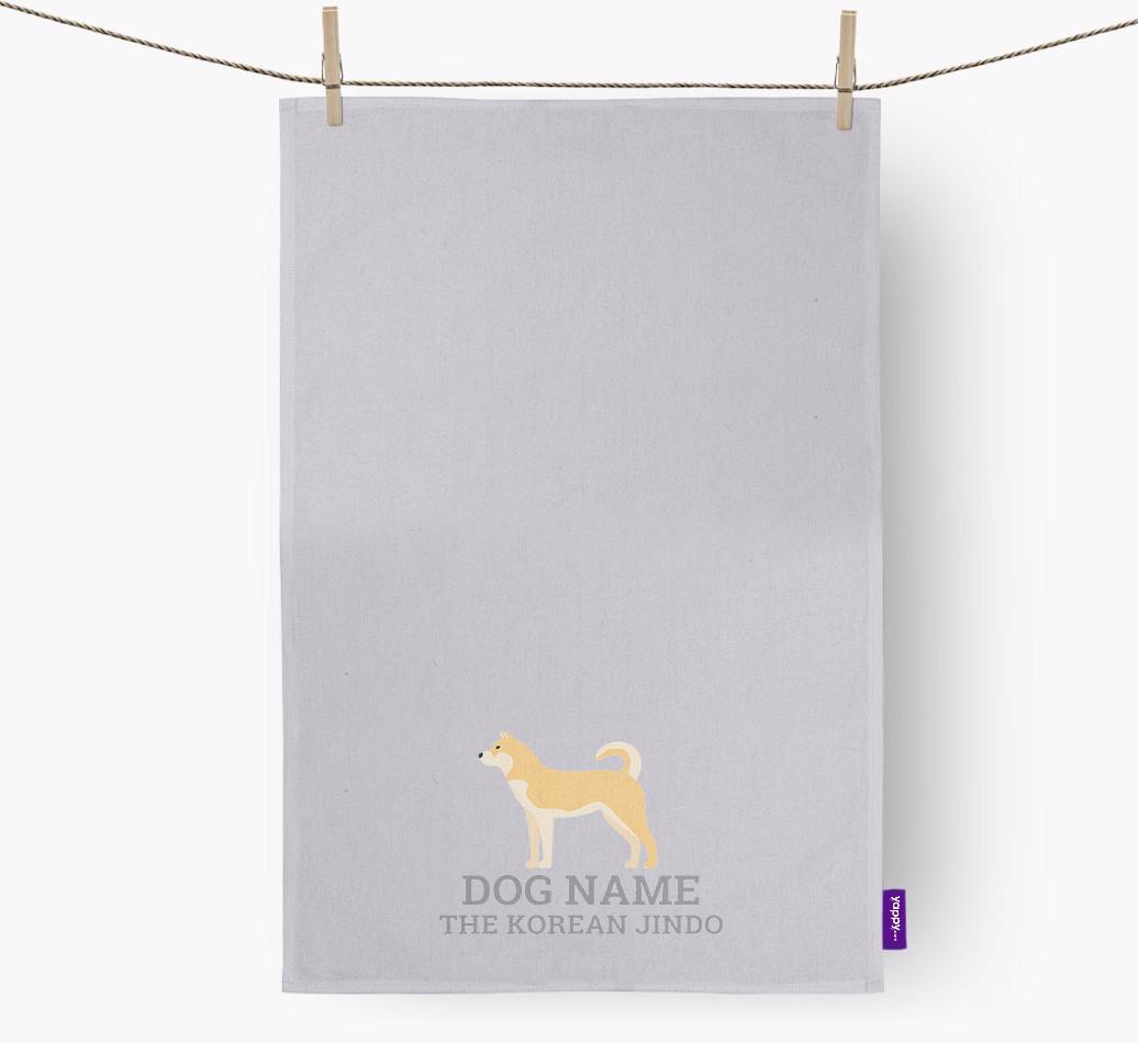 Personalized '{dogsName} The {breedFullName}' Dish Towel