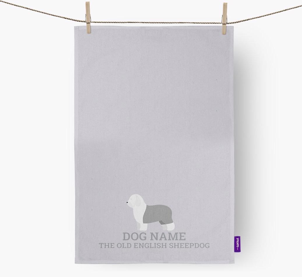 Personalized '{dogsName} The {breedFullName}' Dish Towel
