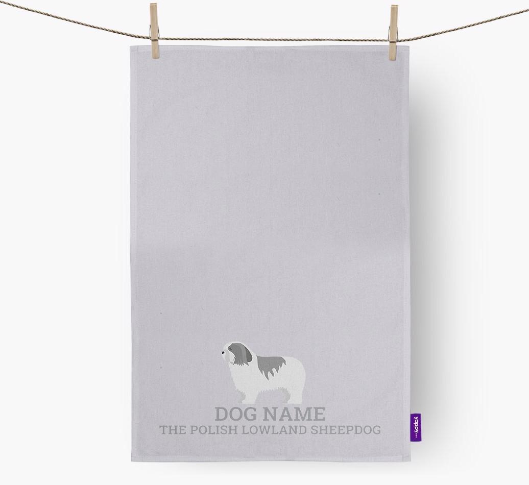 Personalized '{dogsName} The {breedFullName}' Dish Towel