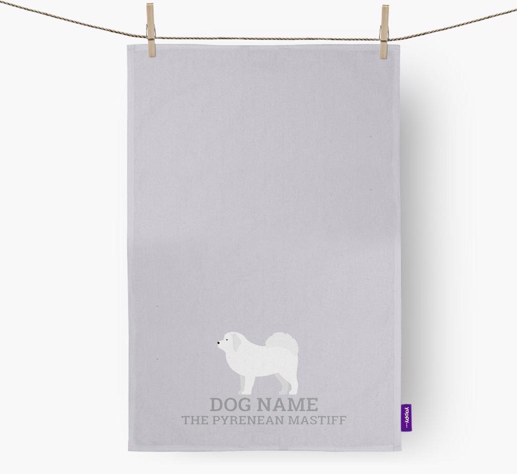 Personalized '{dogsName} The {breedFullName}' Dish Towel