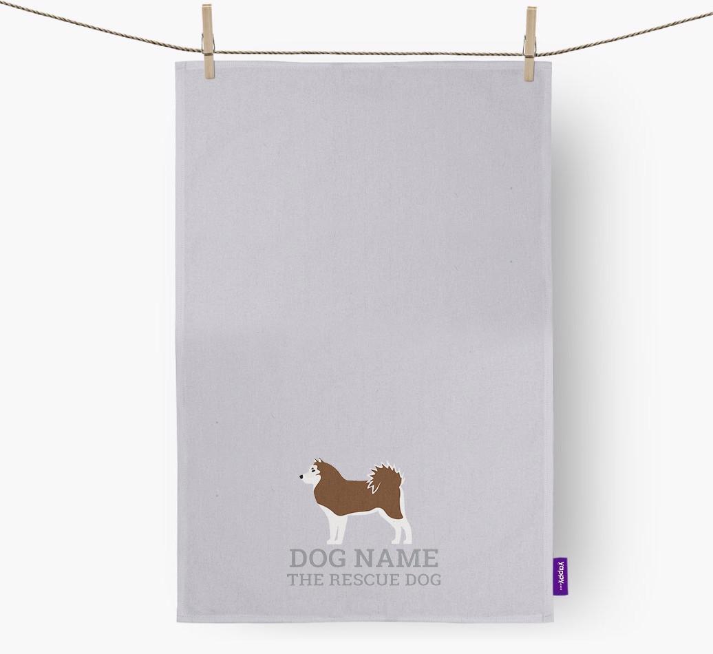 Personalized '{dogsName} The {breedFullName}' Dish Towel