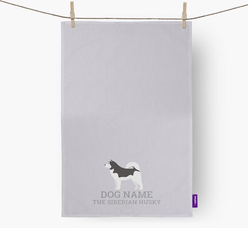 Personalized '{dogsName} The {breedFullName}' Dish Towel