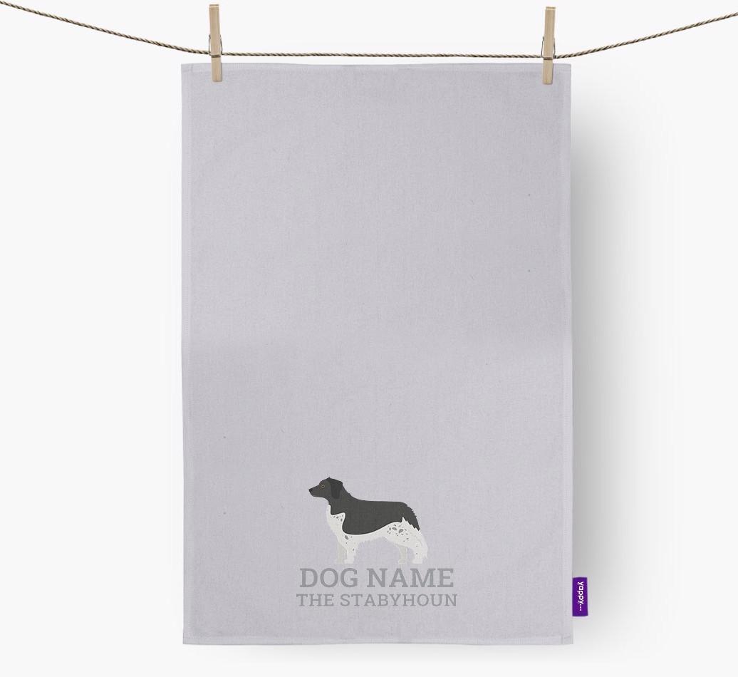 Personalized '{dogsName} The {breedFullName}' Dish Towel