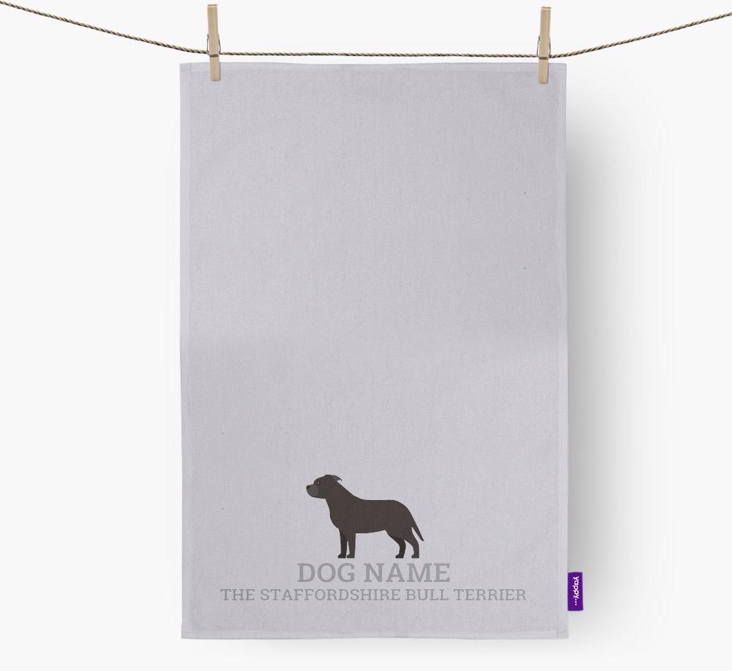 Personalized '{dogsName} The {breedFullName}' Dish Towel