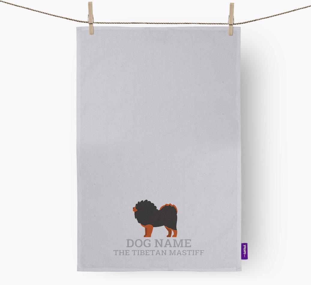 Personalized '{dogsName} The {breedFullName}' Dish Towel